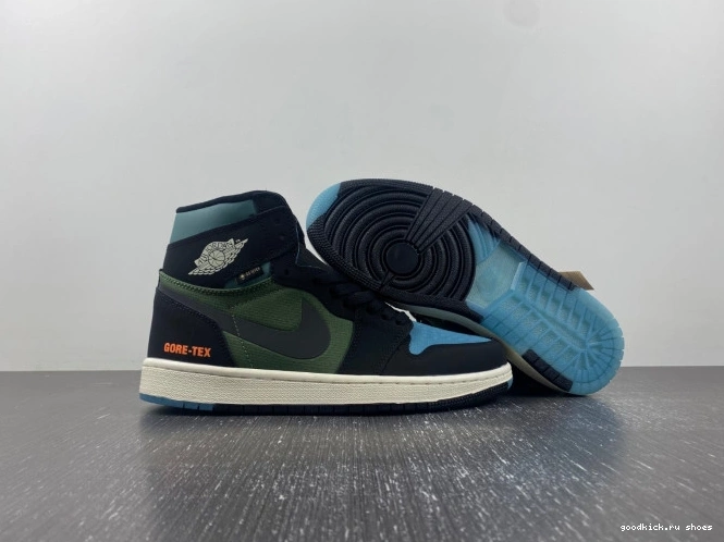 Cheap Sky Light Olive Element Air Jordan DB2889-003 J 1 Gore-Tex 0713